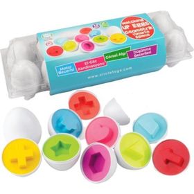Circle Toys 12'li Geometrik Yumurta Eşleme Oyunu