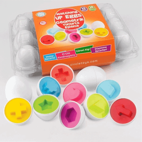 Circle Toys 15'li Geometrik Yumurta Eşleme Oyunu