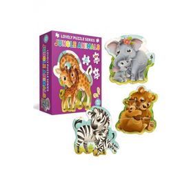 Circle Toys CRCL038 Lovely Jungle Animals Puzzle
