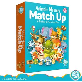 Circle Toys CRCL046 Animals Memory Match Up Puzzle