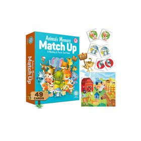 Circle Toys CRCL046 Animals Memory Match Up Puzzle