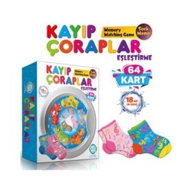Circle Toys Kayıp Çoraplar Eşleştirme Kart Oyunu Puzzle