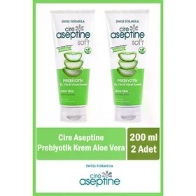 Cire Aseptine 200 ML Soft Aloe Vera Prebiyotik 2 Adet Krem