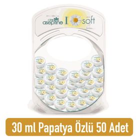 Cire Aseptine 30 ml 50'li Papatya Özlü Soft Krem