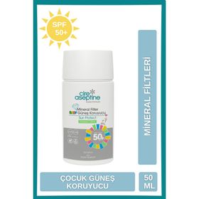Cire Aseptine Mineral Filtreli Hassas SPF50 50 ml Bebek Güneş Kremi