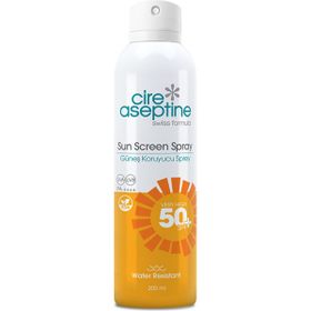 Cire Aseptine Şeffaf SPF50 200 ml Sprey Güneş Kremi