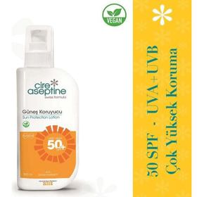 Cire Aseptine Sun 50+ Spf Çok Yüksek Faktör 200 ml Güneş Koruyucu Losyon