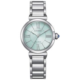 Citizen Em1070-83l Yeşil Gümüş Çelik Kadın Kol Saati