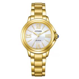 Citizen Em1162-52A Beyaz Altın Rengi Metal Kadın Kol Saati