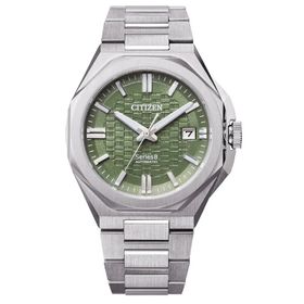 Citizen Gts Mechanical Ctz Series 8 Nb6080-51W Yeşil Gümüş Çelik Erkek Kol Saati