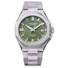 Citizen Gts Mechanical Ctz Series 8 Nb6080-51W Yeşil Gümüş Çelik Erkek Kol Saati