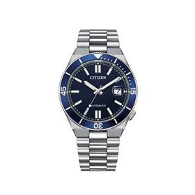 Citizen Gts Mechanical Nj0230-59l Lacivert Gümüş Çelik Erkek Kol Saati