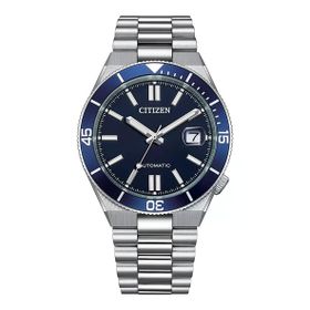 Citizen Gts Mechanical Nj0230-59l Lacivert Gümüş Çelik Erkek Kol Saati