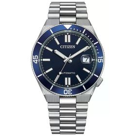 Citizen Gts Mechanical Nj0230-59l Lacivert Gümüş Çelik Erkek Kol Saati
