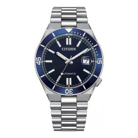 Citizen Gts Mechanical Nj0230-59l Lacivert Gümüş Çelik Erkek Kol Saati
