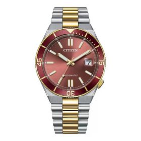 Citizen Gts Mechanical Nj0234-58x Kırmızı Silver Gold Çelik Erkek Kol Saati