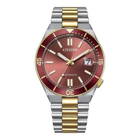 Citizen Gts Mechanical Nj0234-58x Kırmızı Silver Gold Çelik Erkek Kol Saati
