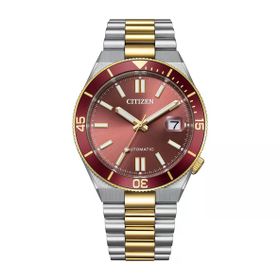 Citizen Gts Mechanical Nj0234-58x Kırmızı Silver Gold Çelik Erkek Kol Saati