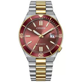Citizen Gts Mechanical Nj0234-58x Kırmızı Silver Gold Çelik Erkek Kol Saati