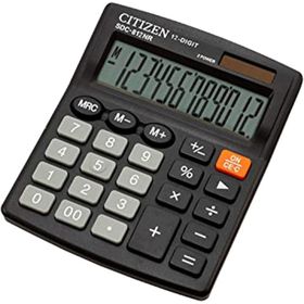 CITIZEN SDC-812NR Siyah Hesap Makinesi