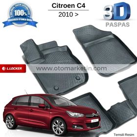 Citroen 2010-2018 C4 3D Havuzlu Paspas