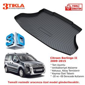 Citroen Berlingo 2008 Sonrası 3D Bagaj Paspası ve Bagaj Havuzu