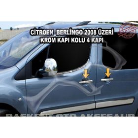 Citroen Berlingo 4 Kapı 2008 Üzeri Krom Kapı Kolu