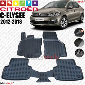 Citroen C-Elysee 2012-2018 3D Havuzlu Oto Paspas Seti