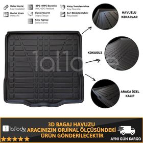 Citroen C-elysee 2012 Sonrası 3d Bagaj Havuzu