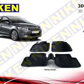 Citroen C-elysee 2012 Sonrası 3D Havuzlu Üniversal Oto Paspas