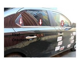 Citroen C-Elysee 2012 Üzeri 6 Parça Krom Cam Çıtası