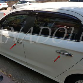 Citroen C Elysee 2012 Üzeri Paslanmaz Çelik 4 Kapı Krom Kapı Kolu