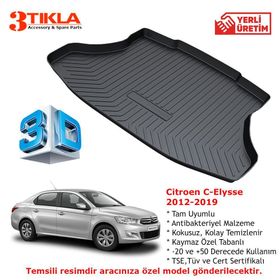Citroen C-elysee 2012 Ve Sonrası 3d Bagaj Havuzu