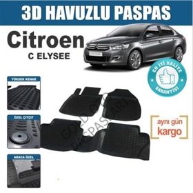 Citroen C-Elysee 3D Havuzlu Araca Özel Paspas Takımı