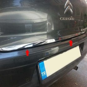 Citroen C Elysee Paslanmaz Çelik Krom Bagaj Alt Çıtası