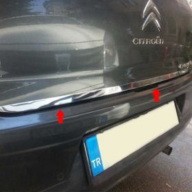 Citroen C Elysee Paslanmaz Çelik Krom Bagaj Alt Çıtası