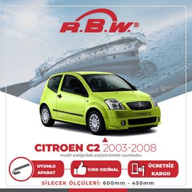 Citroen C2 RBW 2003-2008 Muz Silecek Takımı