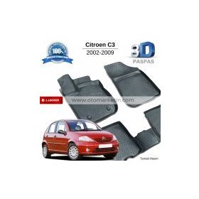 Citroen C3 2002-2009 3D Havuzlu Paspas