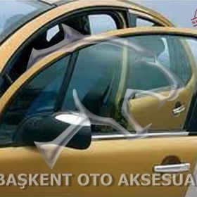 Citroen C3 2002-2009 4 Parça Krom Cam Çıtası
