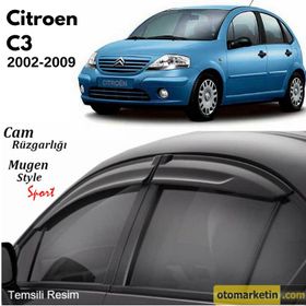 Citroen C3 2002-2009 Mugen Cam Rüzgarlığı