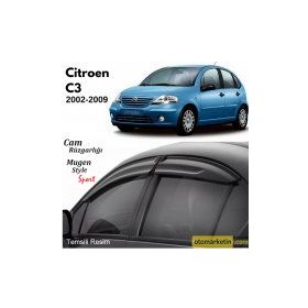 Citroen C3 2002-2009 Mugen Cam Rüzgarlığı