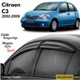 Citroen C3 2002-2009 Mugen Cam Rüzgarlığı