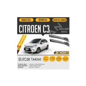 Citroen C3 2002-2009 Muz Silecek Takımı