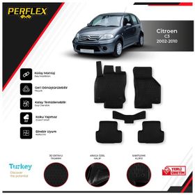 Citroen C3 2002-2010 Siyah 3d Havuzlu Oto Paspas Seti