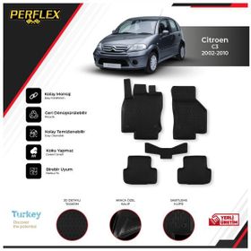 Citroen C3 2002-2010 Siyah 3d Havuzlu Oto Paspas Seti
