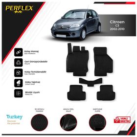 Citroen C3 2002-2010 Siyah 3d Havuzlu Oto Paspas Seti