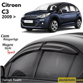 Citroen C3 2009 Mugen Cam Rüzgarlığı