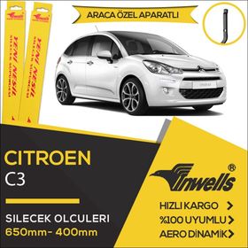 Citroen C3 2010-2015 Muz Silecek Takımı