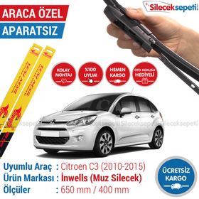 Citroen C3 2010-2015 Muz Silecek Takımı