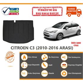 Citroen C3 2010-2016 Halı Bagaj Havuzu